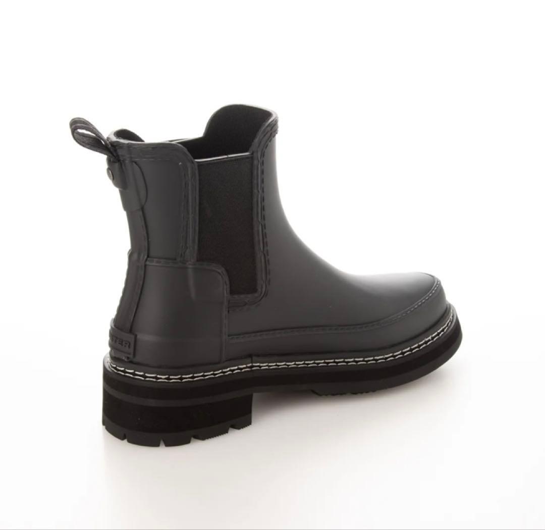 今期　HUNTER（ハンター）リファインド ステッチチェルシーブーツ （BLK）