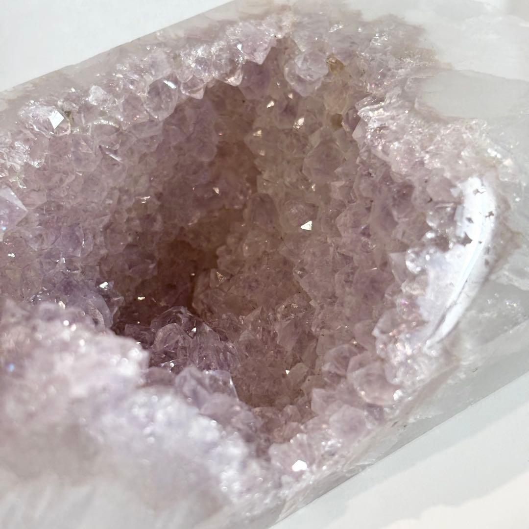 非常にレア！ アメジストジオード瑪瑙 大きいサイズ 673g ジオード