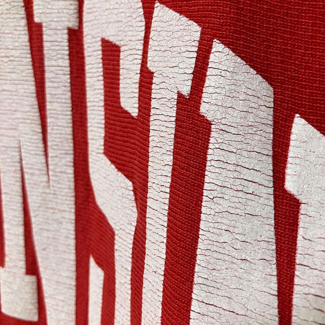 90s 刺繍タグ Champion リバースウィーブ WISCONSIN XL