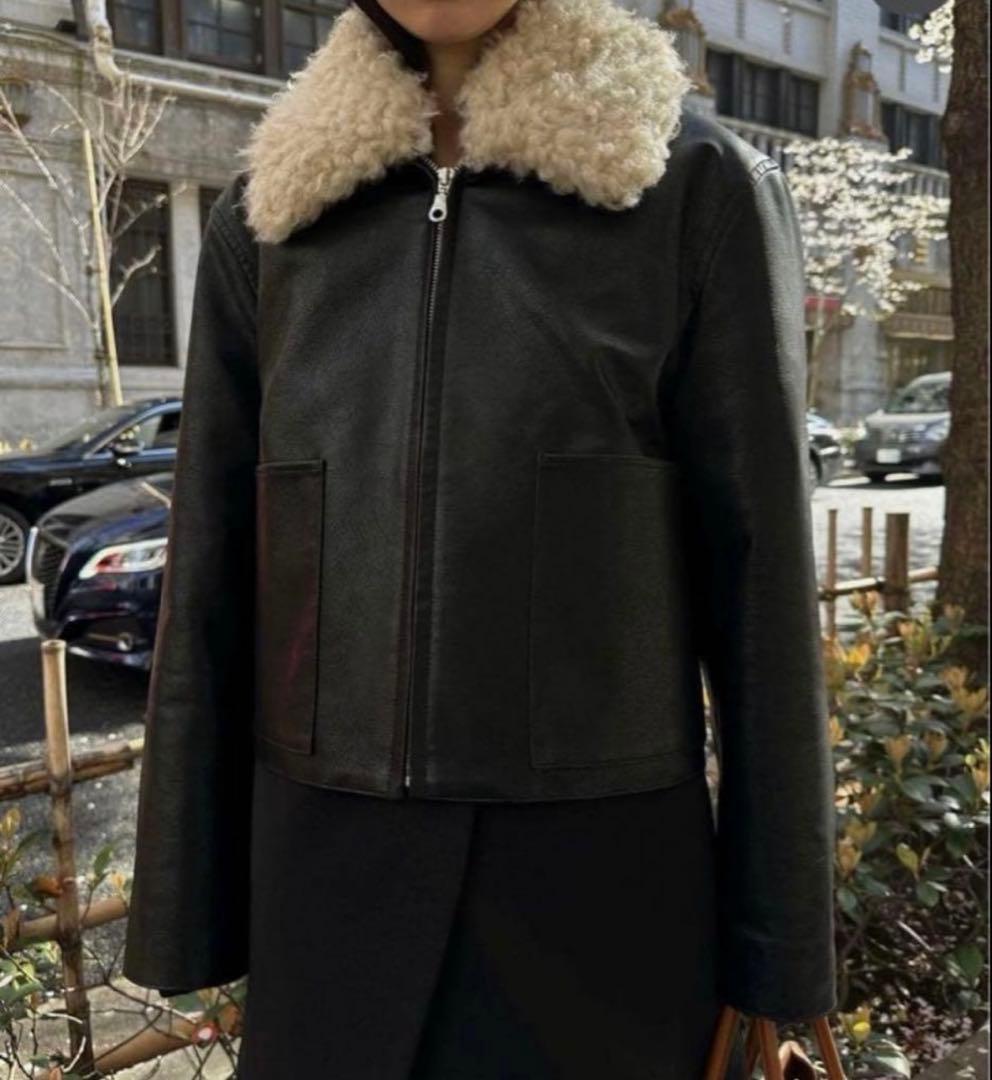 Ameri ファー付きライダース