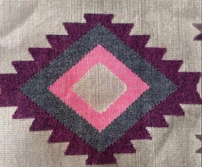 エクアドル アルパカ ブランケット 大判 約220×187　手織り