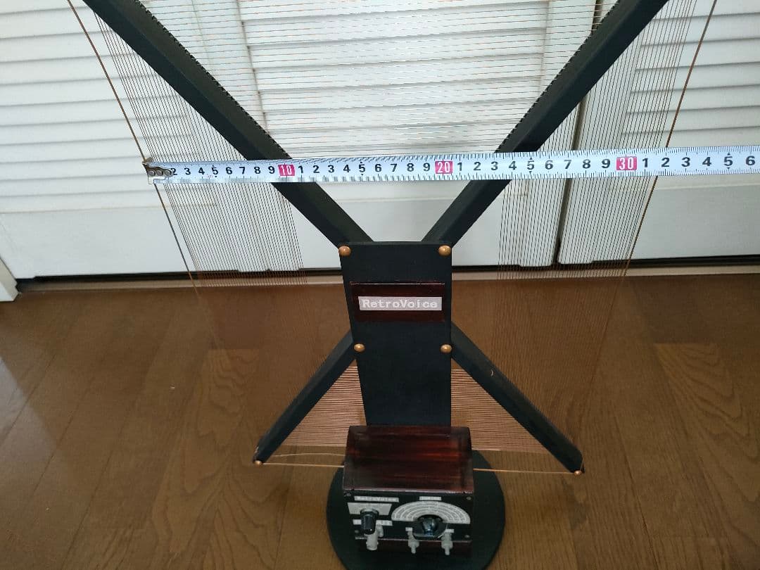 日本製レトロ感覚あふれるラジオ精密ループアンテナ(新品未使用品)