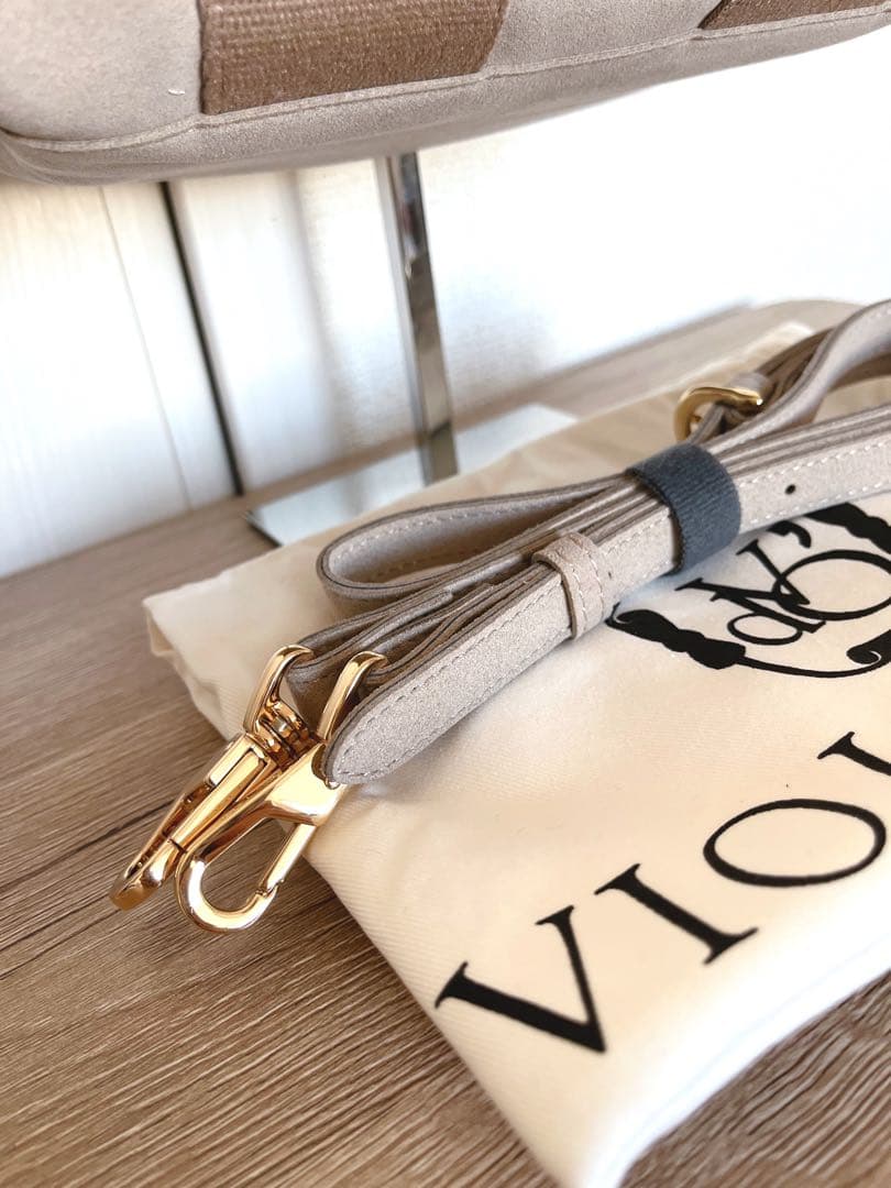 きっちゃん⭐︎VIOLAd'ORO GINO スエードトートバッグS