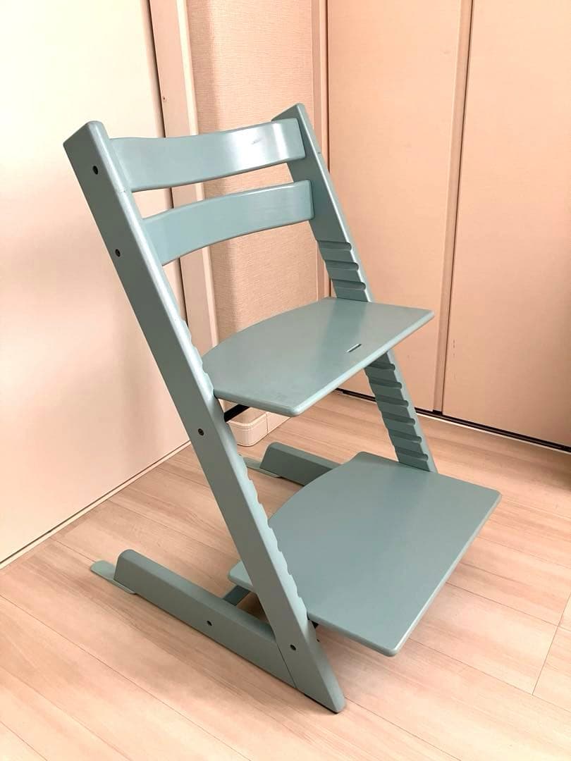STOKKE トリップトラップ（椅子本体＆ベビーセット）　アクアブルー