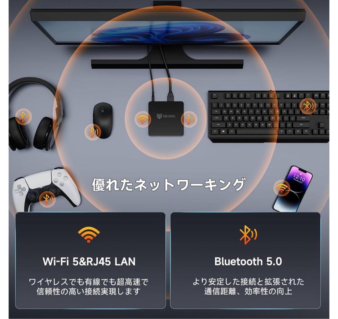 ミニPC Windows11pro 8GB/128GB BMAX B1 MINI