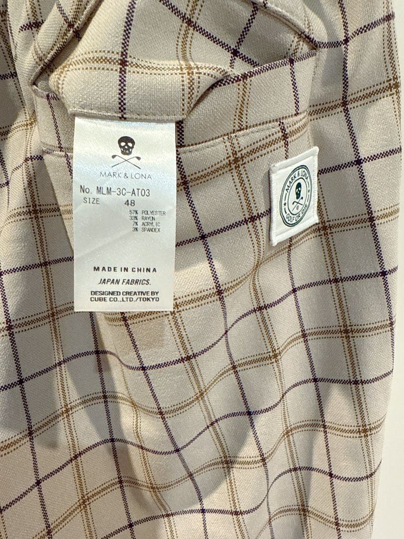 新品 ★ MARK&LONA イージーパンツ ジョガー マーク&ロナ ベージュ