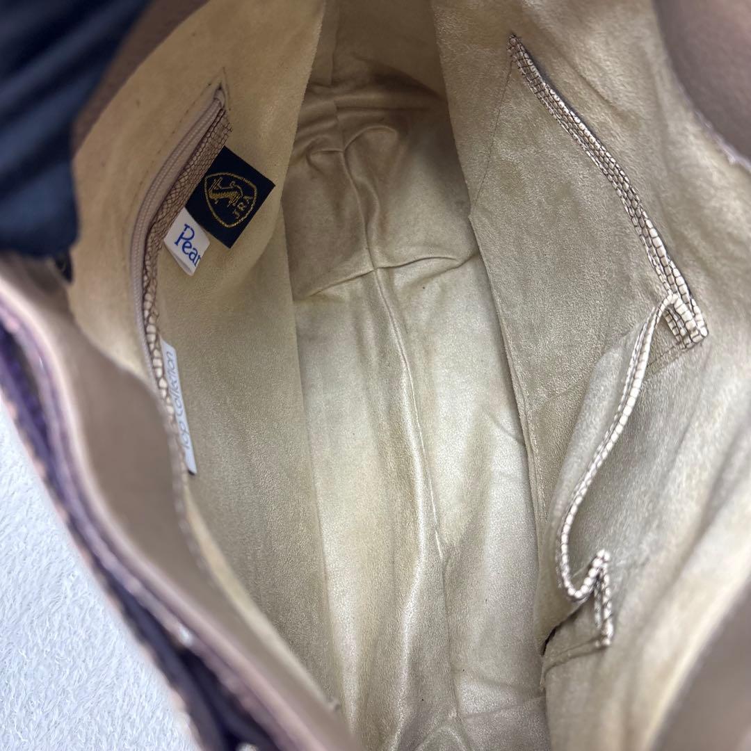 【未使用✨定価313,200円】JRA認定 リザード ショルダーバッグ トカゲ革