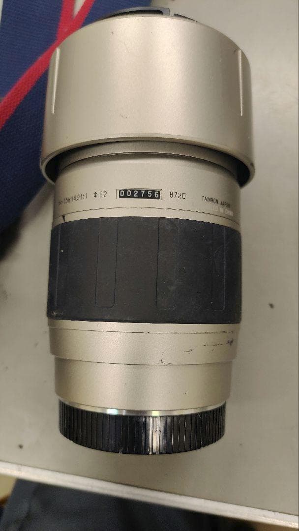 フィルムカメラ 動作未確認ジャンク扱 canon EOS Kiss +望遠レンズ