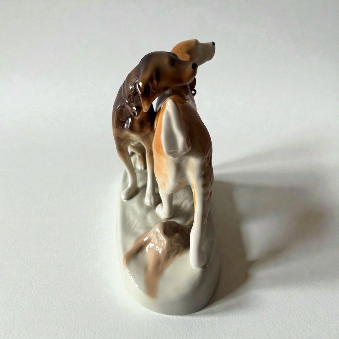 アンティーク雑貨  Dux Hunting Dogs Figurine