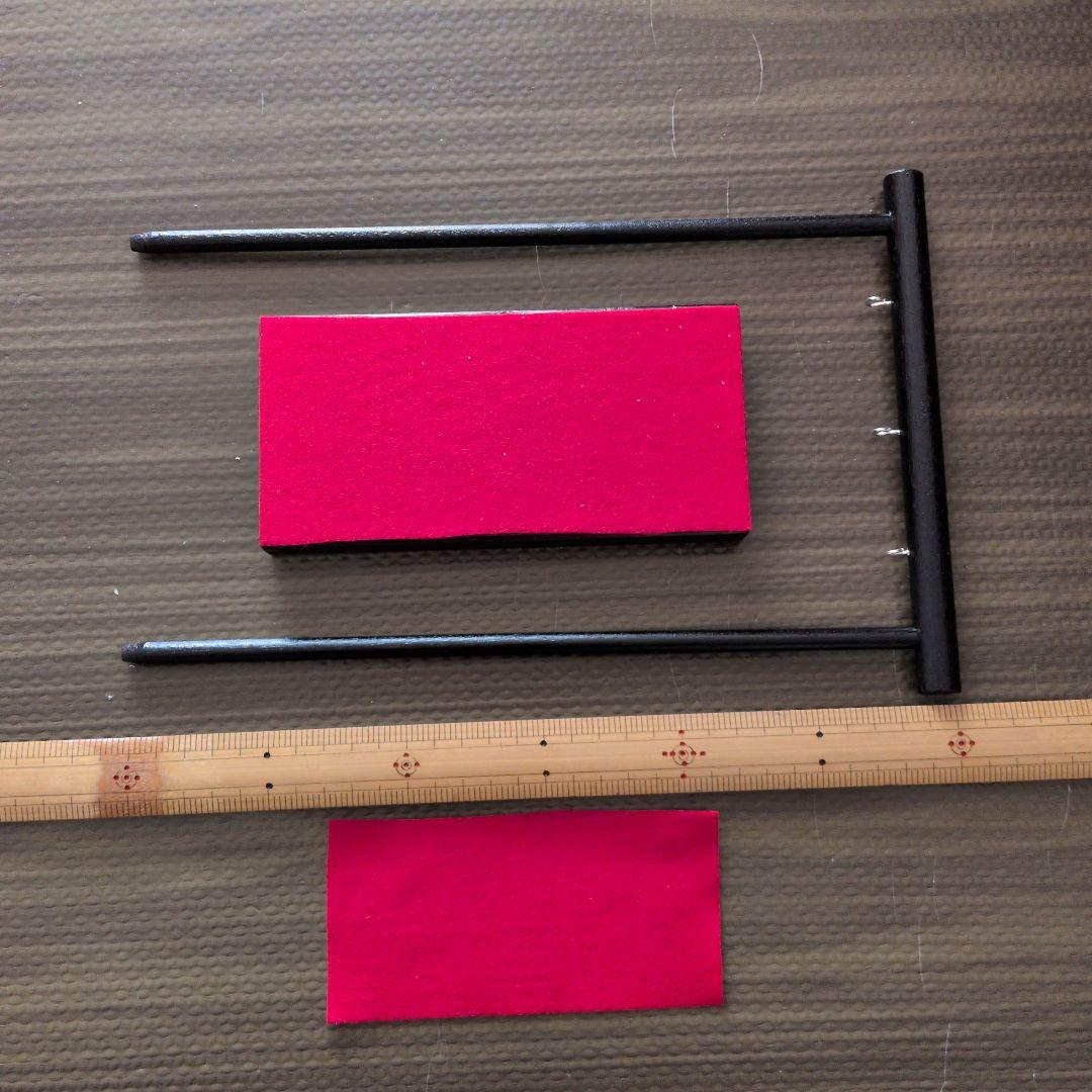 つまみ細工 吊るし飾りと雛飾りセット　 雛壇 　赤