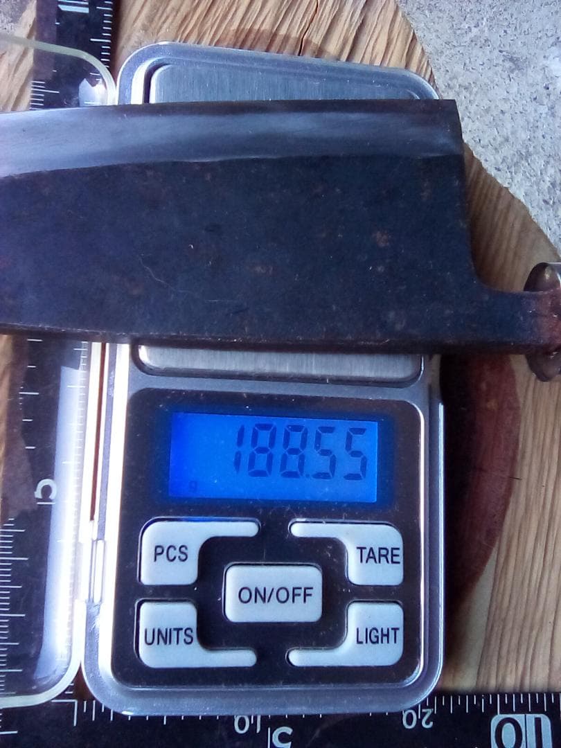 中古包丁　出刃　築地　正本　黒打ち