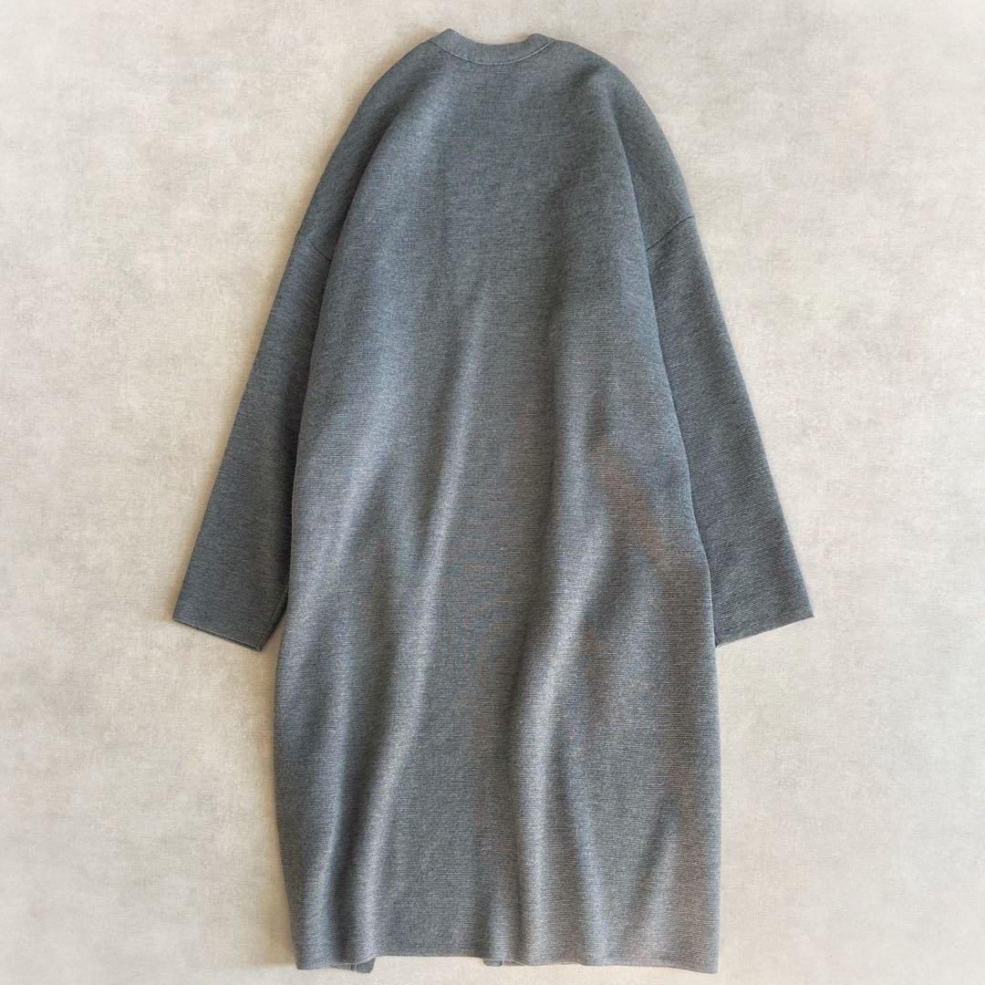 美品▲定価4.7万▲SLOANE / 12Gメリノウールミラノリブガウン▲グレー