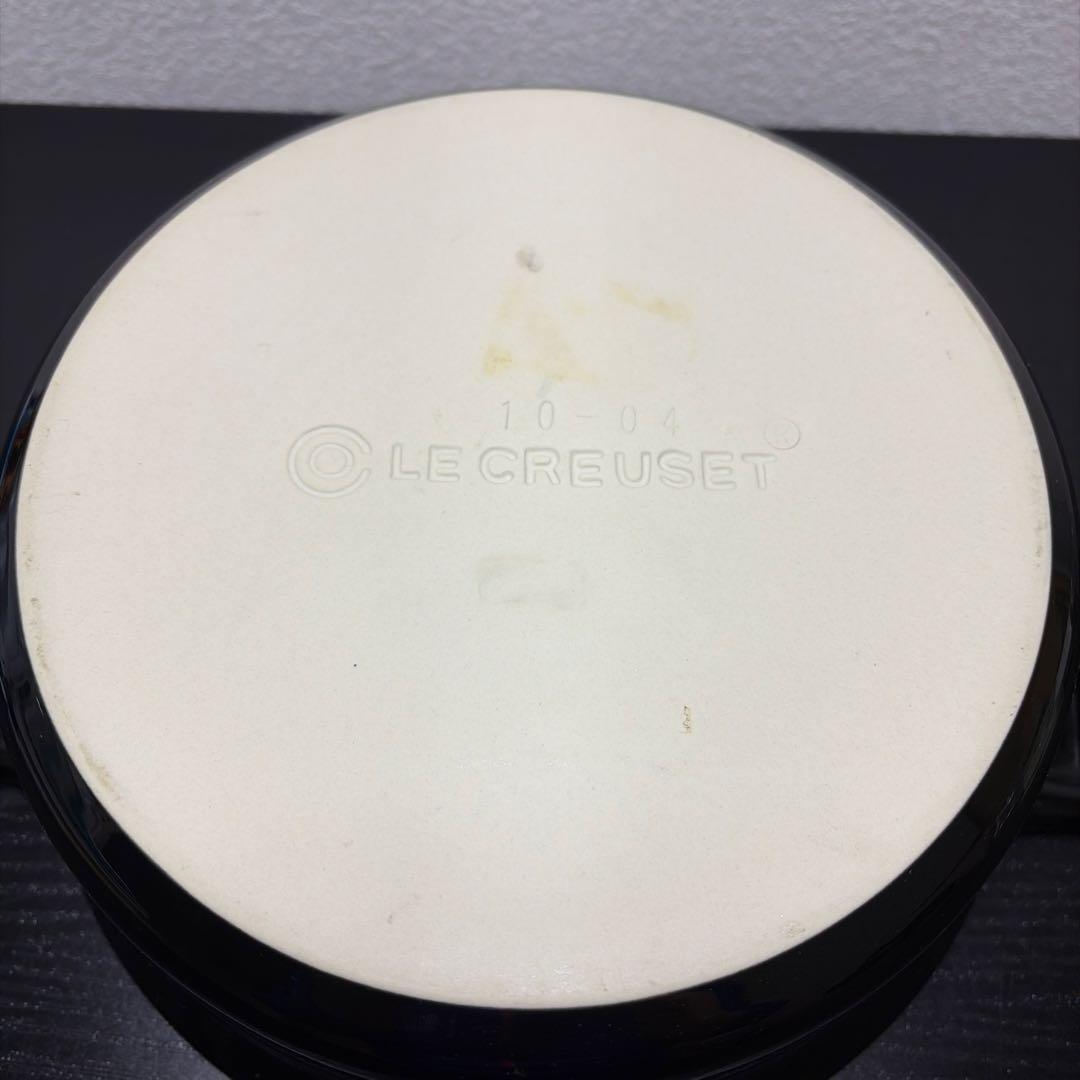 LE CREUSET 両手鍋 ブラック 22cm