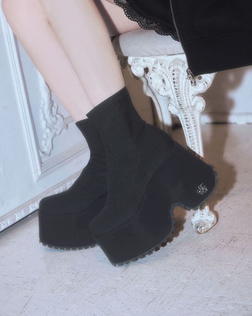 michellMacaron 厚底ブーツ 12cm