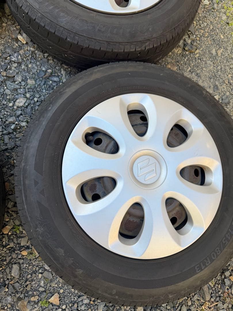 145/80R13 スズキ純正ホイールセット