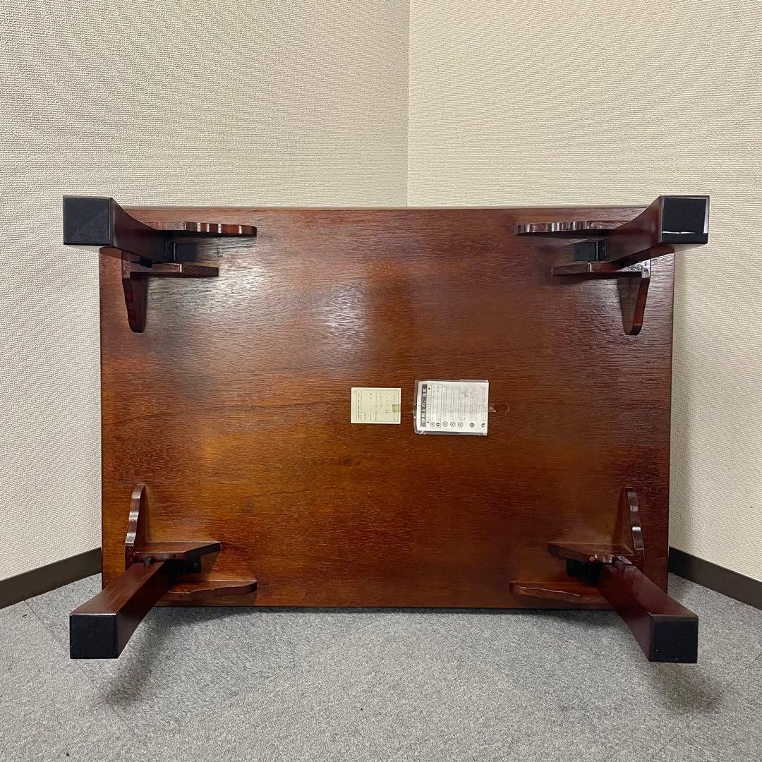 【うるし塗装】和モダン 座卓/センターテーブル ローテーブル（105×75） F