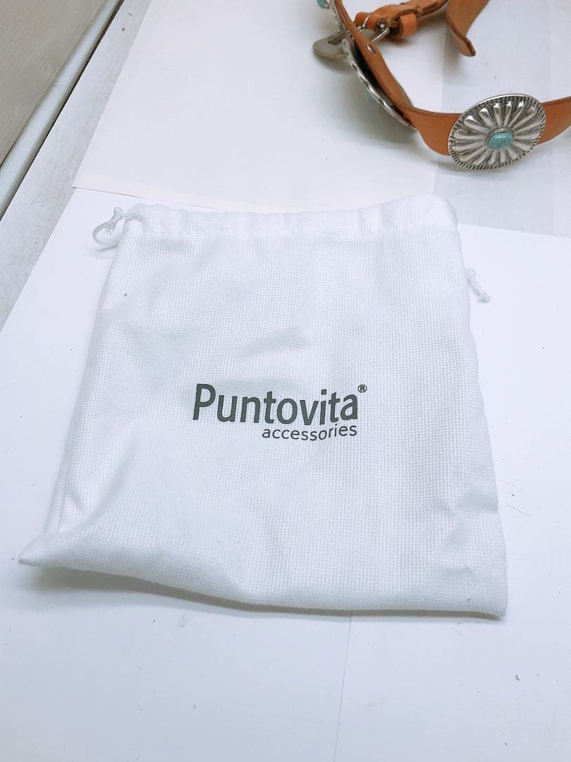 と*ろ様 Puntovita プントヴィータ 80 レザー コンチョベルト 長さ