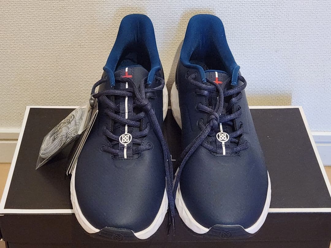 G/FORE ジーフォア ネイビー ゴルフシューズ 替紐付　新品　27,5センチ