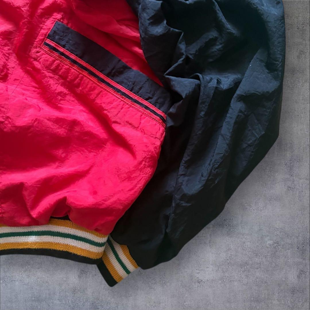 【O23】NIKEエアジョーダン90sナイロンジャケット刺繍23XL短丈ワイド