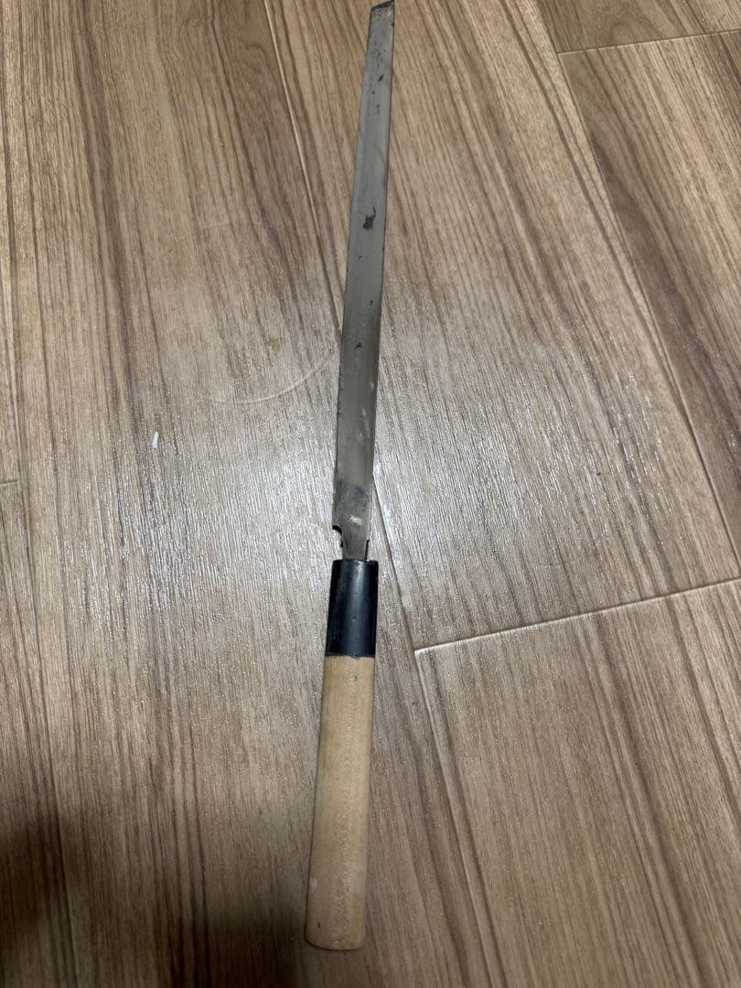 タコ引き　包丁　本焼　刃渡り尺