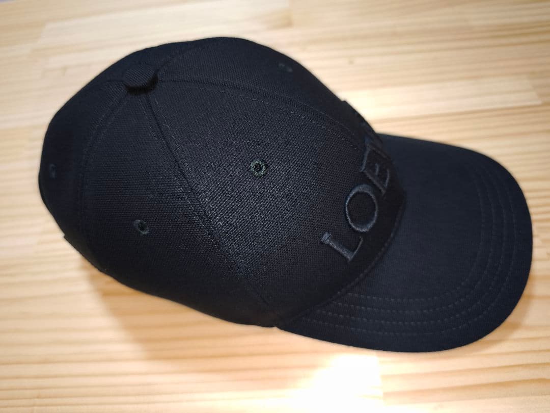 LOEWE キャップ キャンバス ベースボールキャップ ブラック