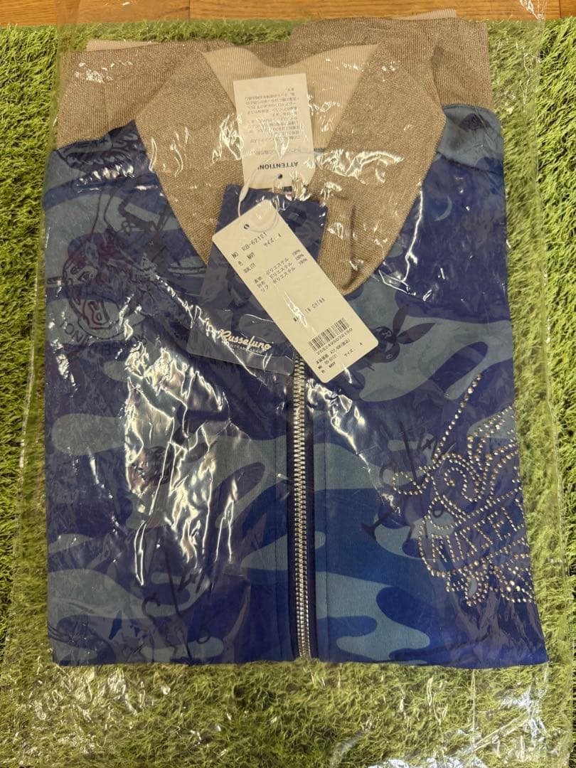 新品正規品【RUSSELUNO/4】スカジャン風ジャケット裏起毛フリースルチャ