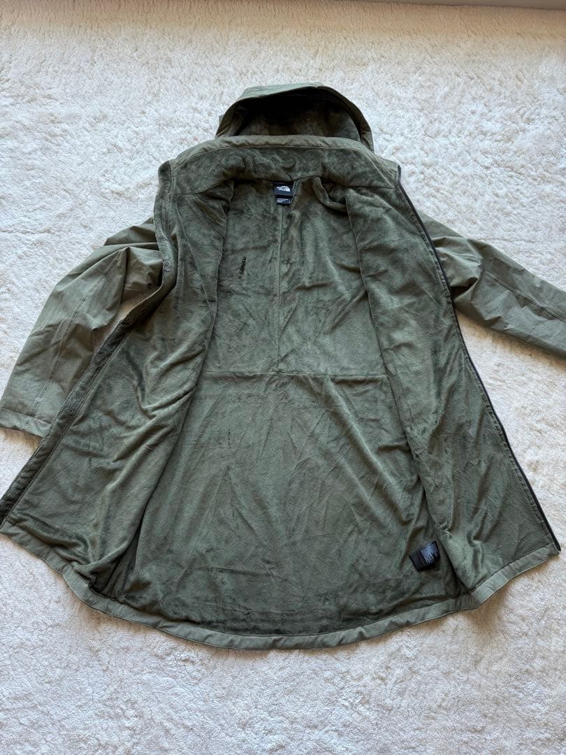 【THE NORTH FACE】日本未発売オリーブグリーンモッズコートL新品