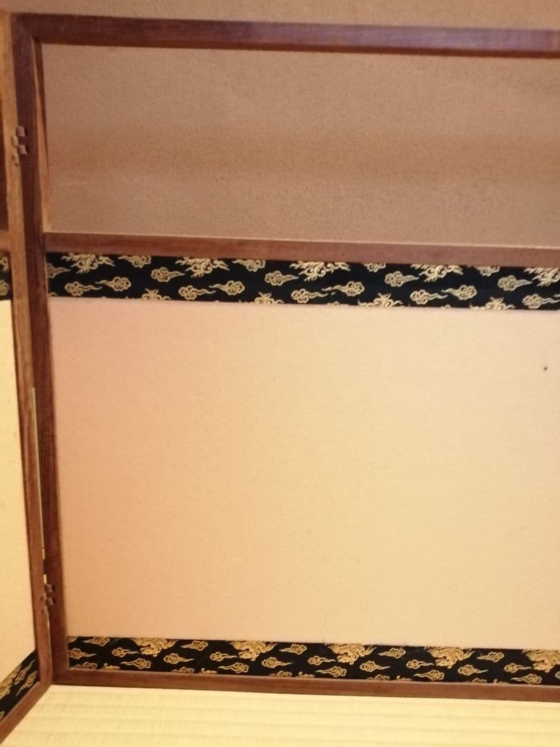 【茶道具】鳳凰紋網代風炉先屏風　風炉先220