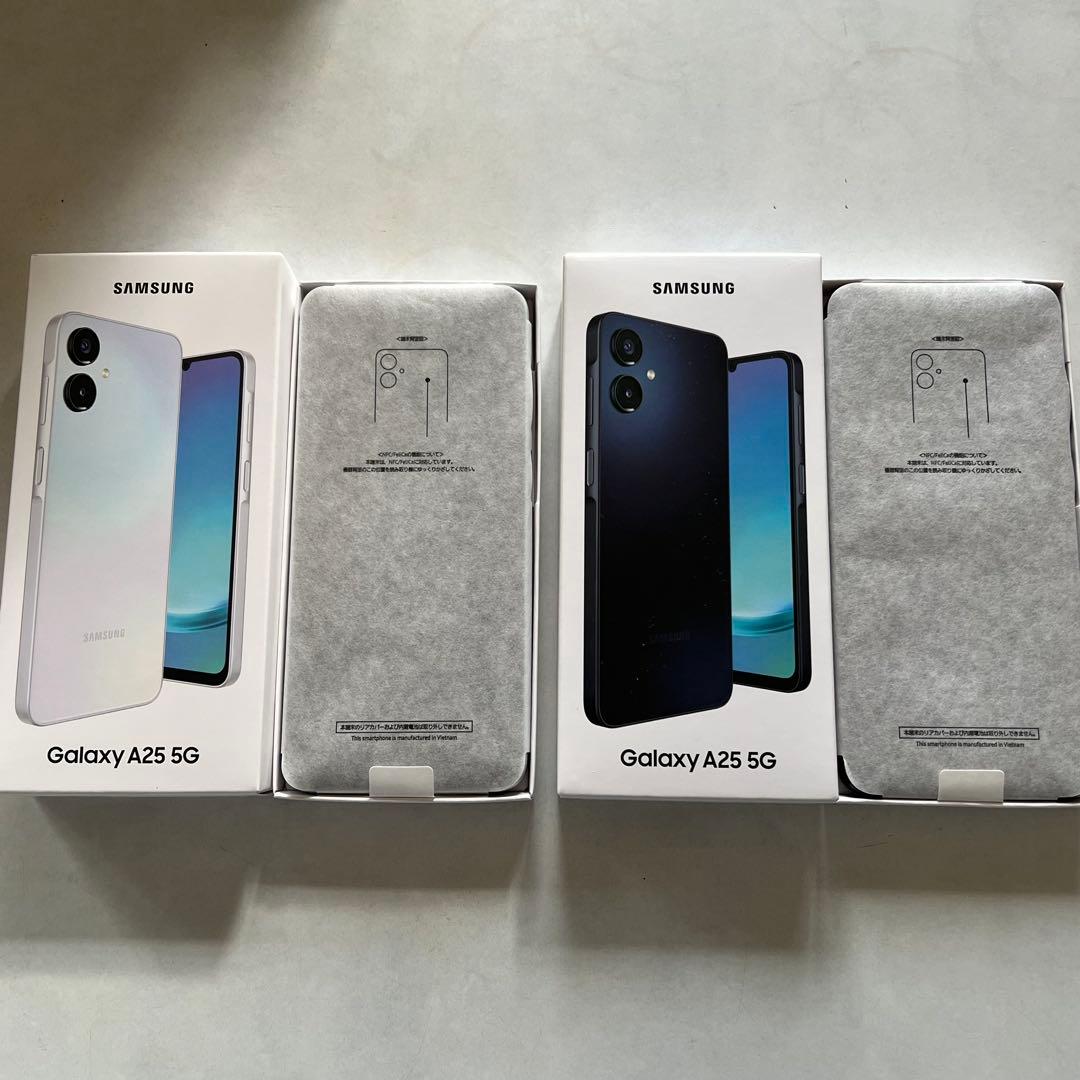 み*ん様 GALAXY A25 5G 64GB 2台セット　ライトブルー/ブラッ