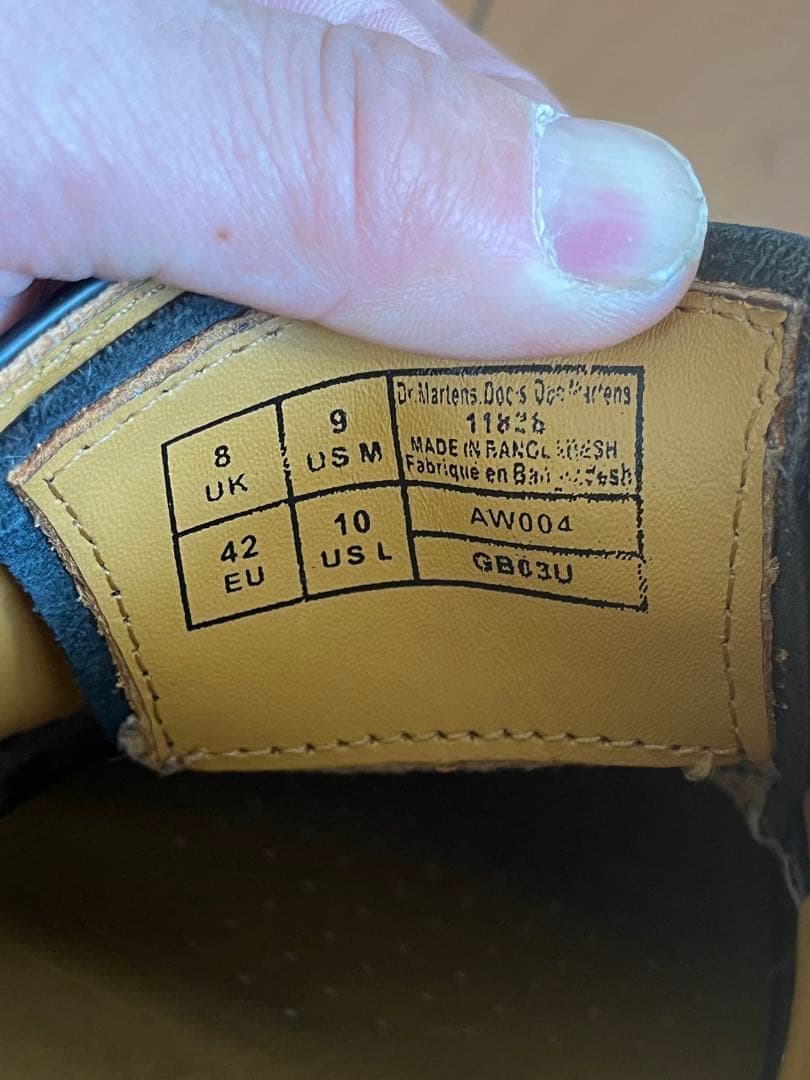 ドクターマーチン　 厚底ブラックレザーシューズ