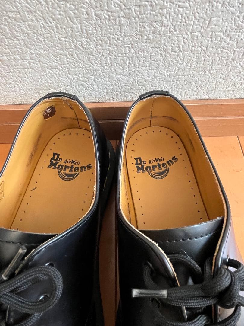 ドクターマーチン　 厚底ブラックレザーシューズ