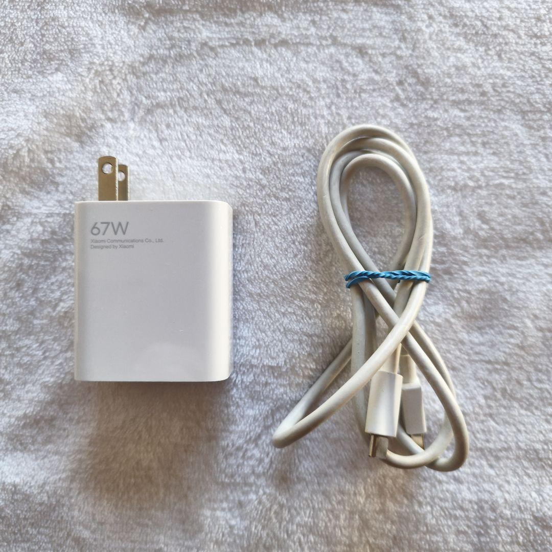 Xiaomi 13t アルパインブルー XIG04 simフリー 純正充電器付き