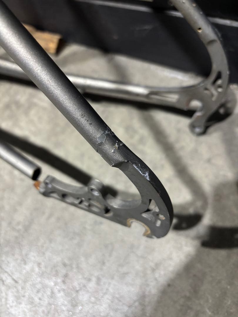 マウンテンバイク　クレイジーシープ　フレーム　ジャンク品　割れあり