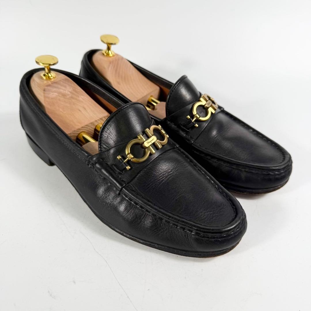 Salvatore Ferragamo フェラガモ　ガンチーニ　ローファー　黒