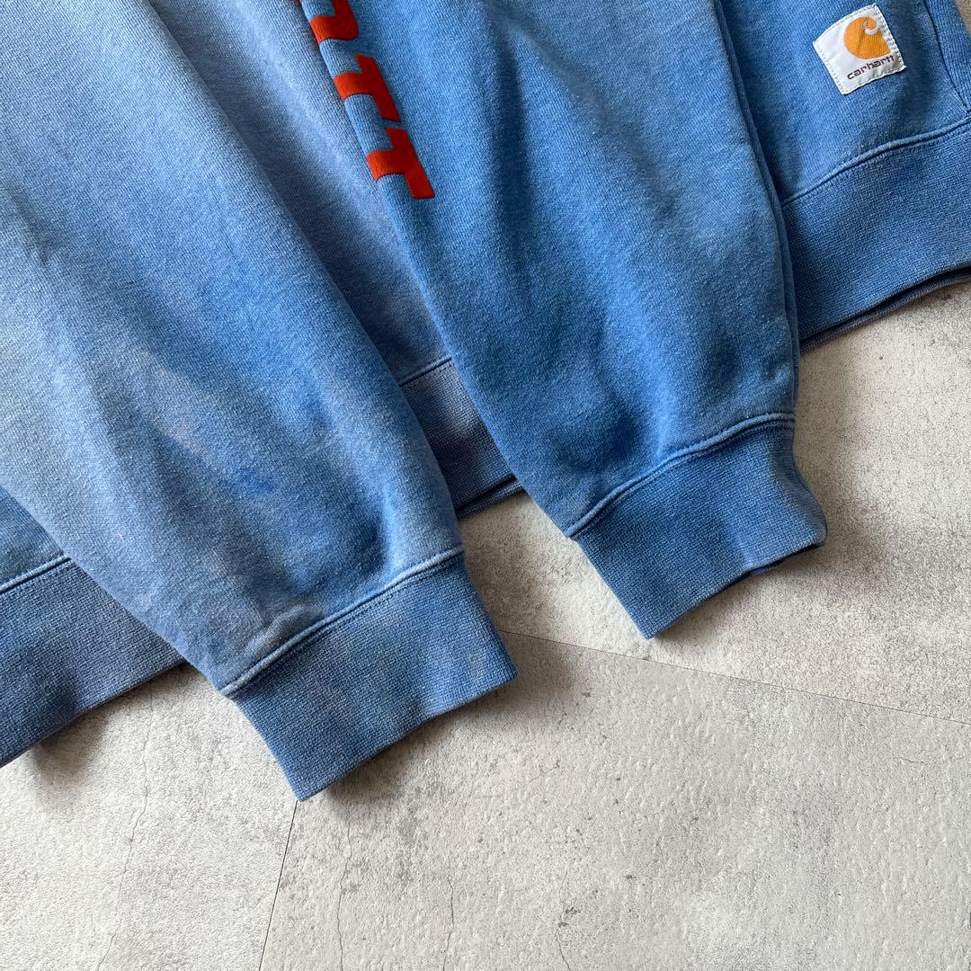 T*a様 一点物 Boro　鬼フェード　ボロ スウェット　褪色　青　ヘビーウェイ