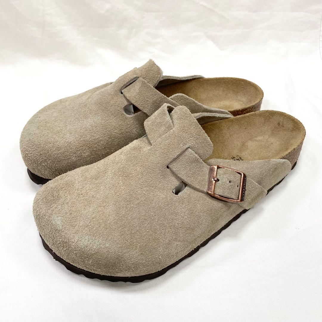 ほぼ未使用✨ BIRKENSTOCK ボストン スエード レザー トープ 38
