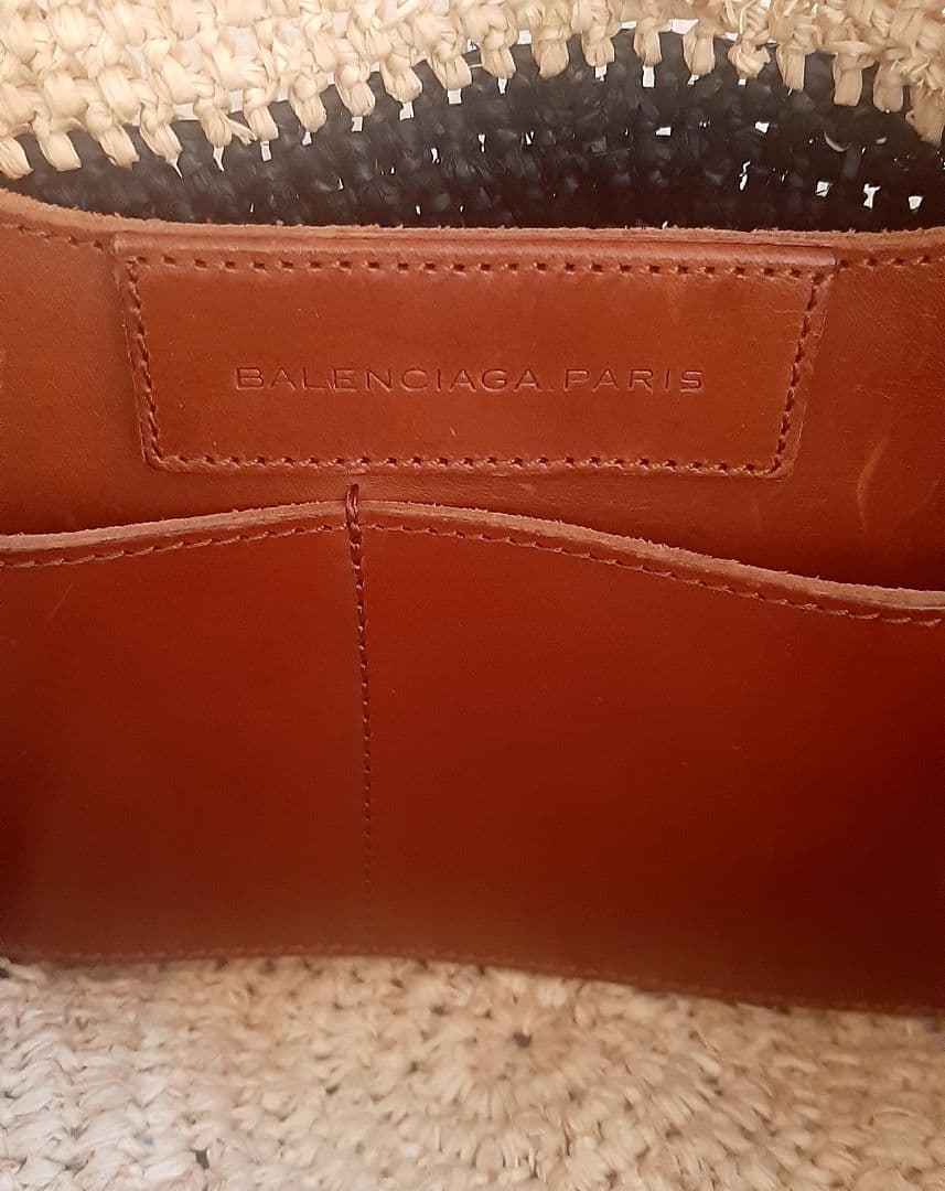 BALENCIAGA バレンシアガ レアカゴバッグ ストライプ