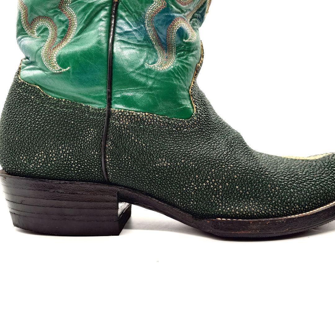 【貴重】Vintage ビンテージ スティングレイ エイ革 ウエスタンブーツ