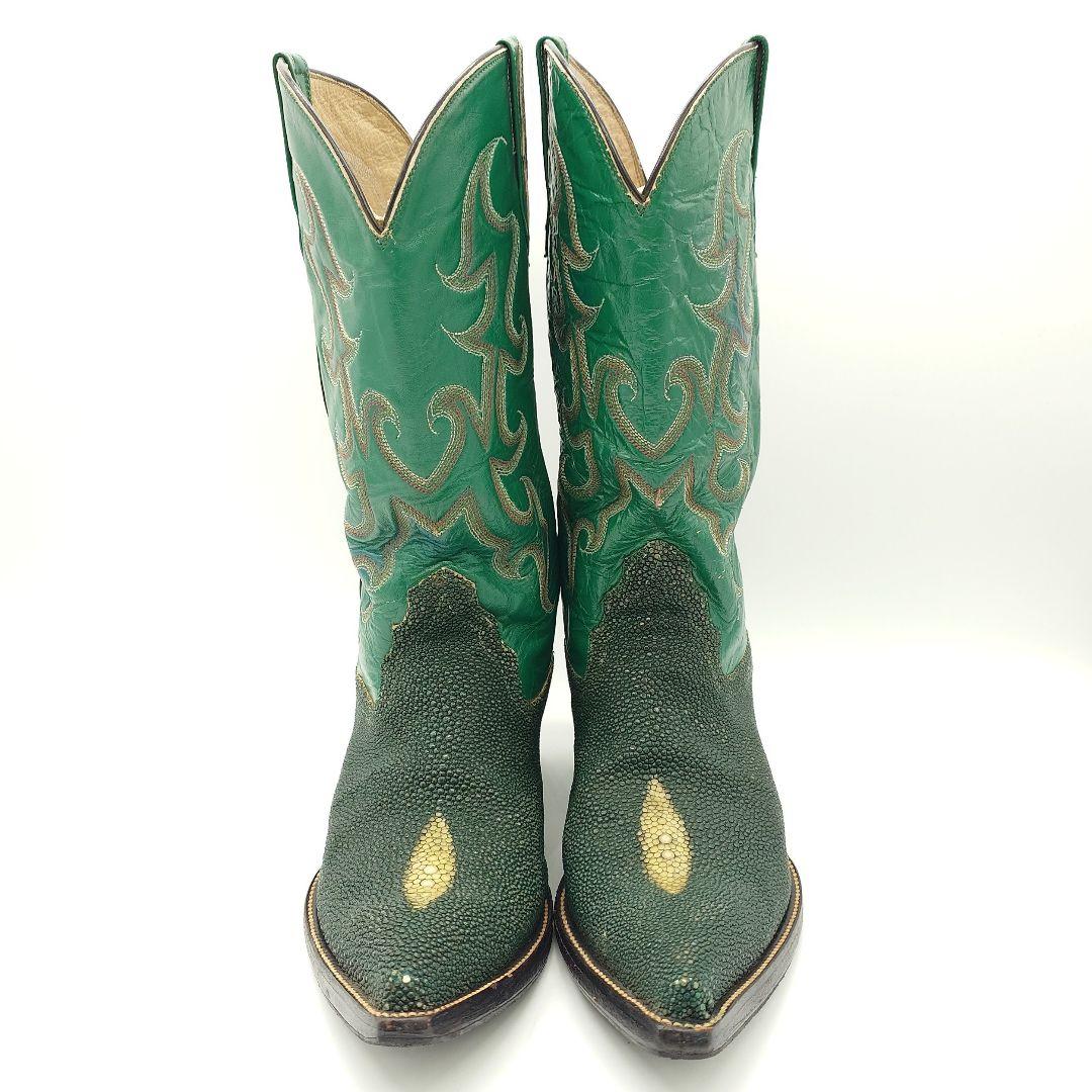 【貴重】Vintage ビンテージ スティングレイ エイ革 ウエスタンブーツ