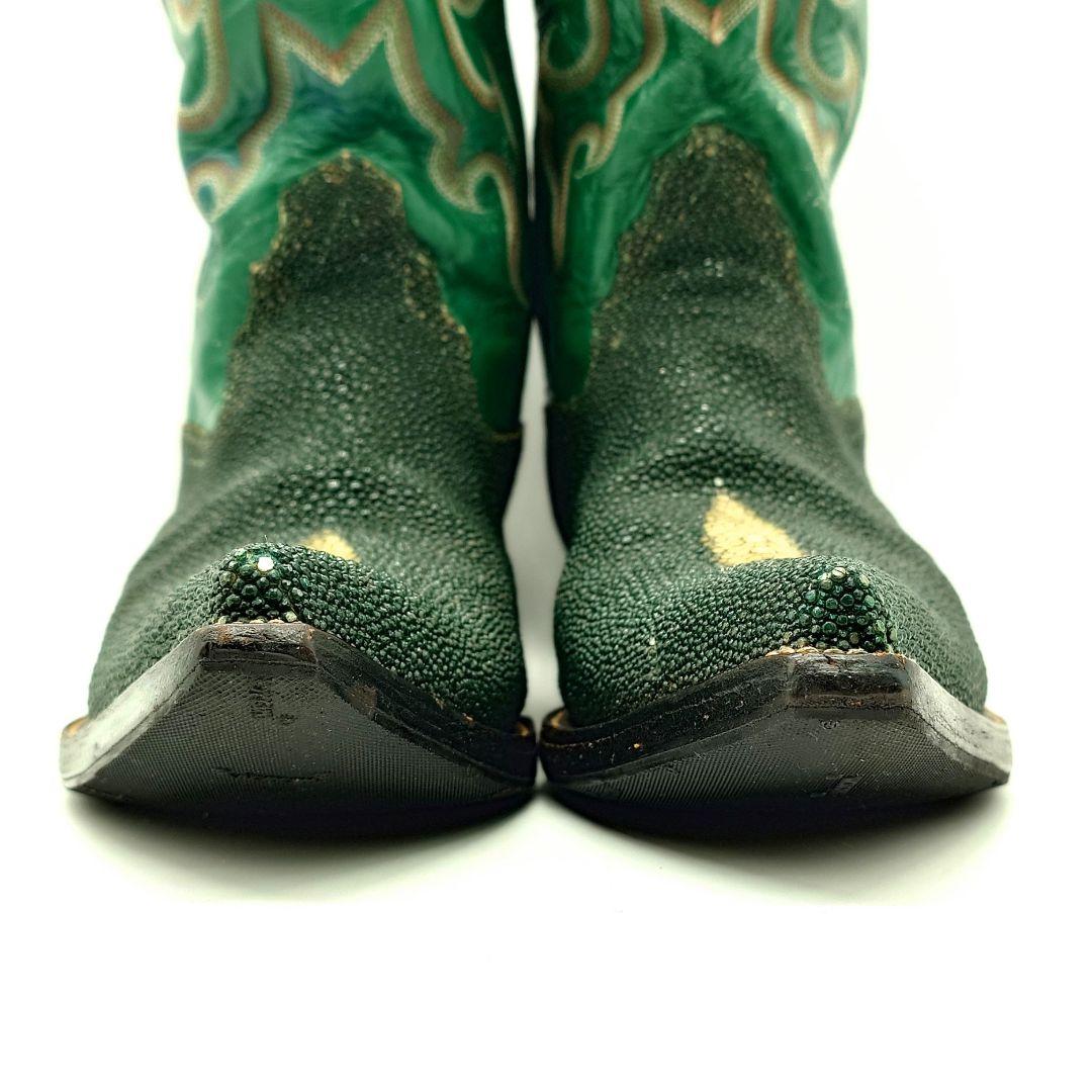 【貴重】Vintage ビンテージ スティングレイ エイ革 ウエスタンブーツ