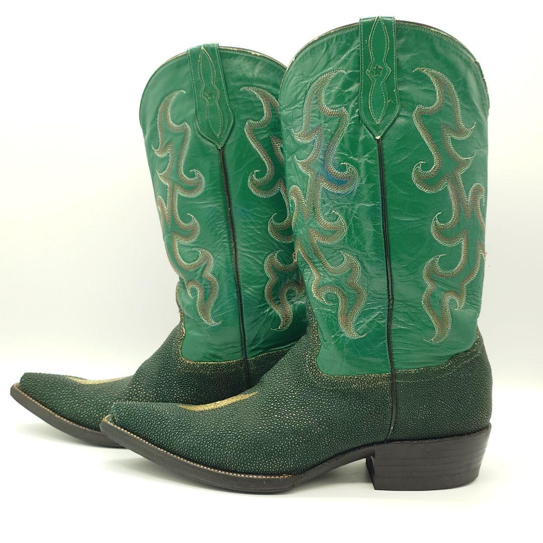 【貴重】Vintage ビンテージ スティングレイ エイ革 ウエスタンブーツ