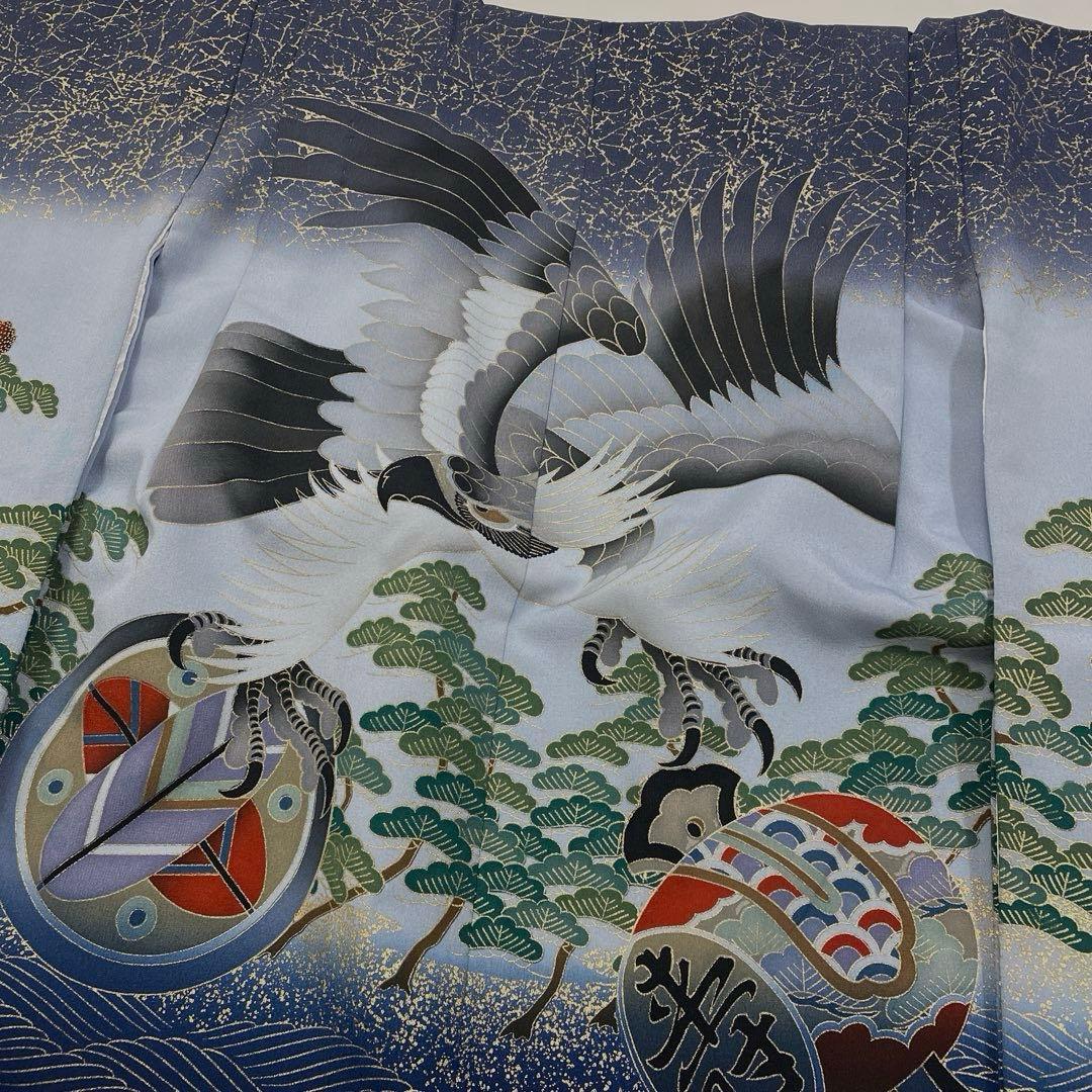 七五三 羽織セット 男の子 羽織 着物 長襦袢 半衿付き 5歳 No.142