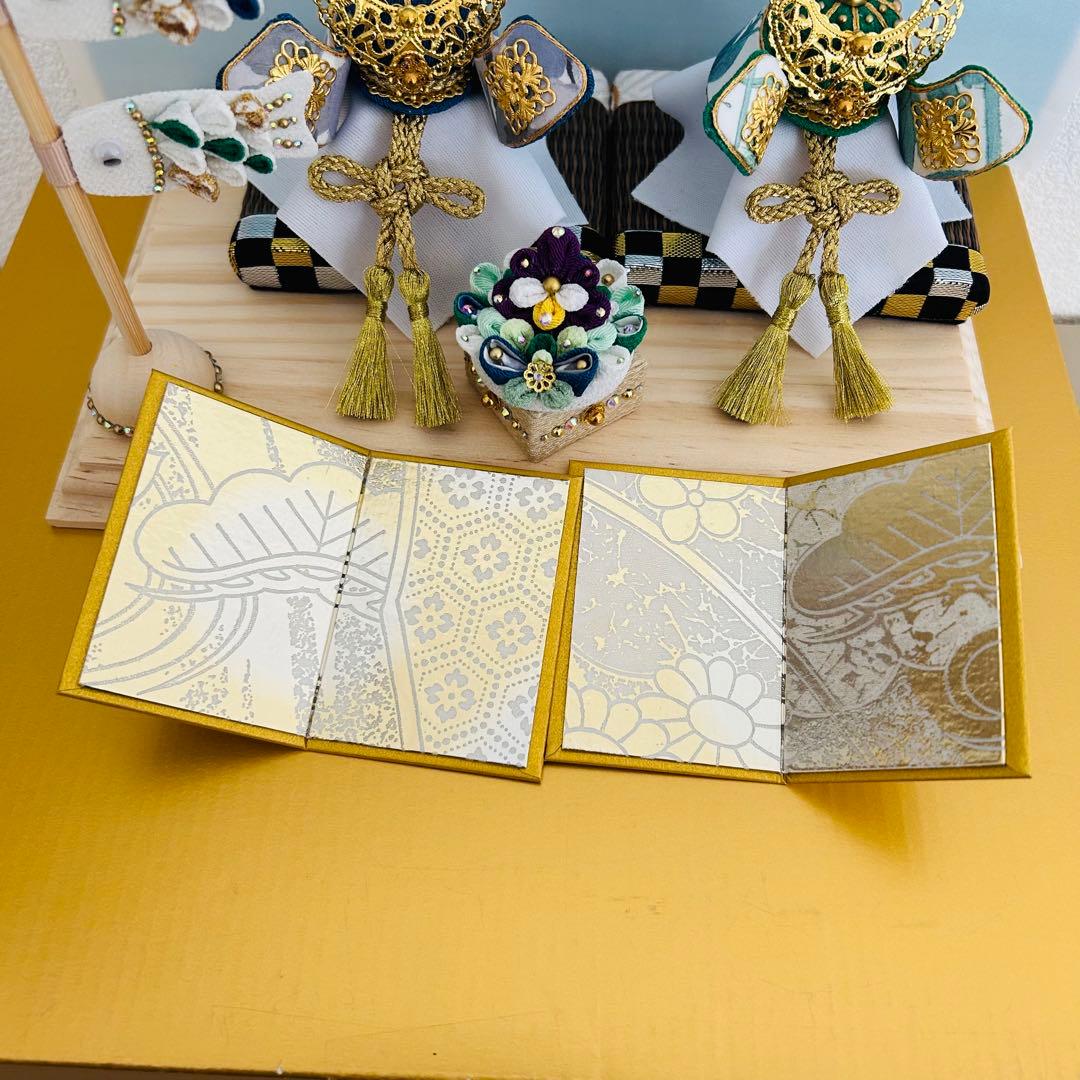 hina様 兜　五月人形　鯉のぼり　おしゃれ兜　リバティ　ハンドメイド　つまみ細