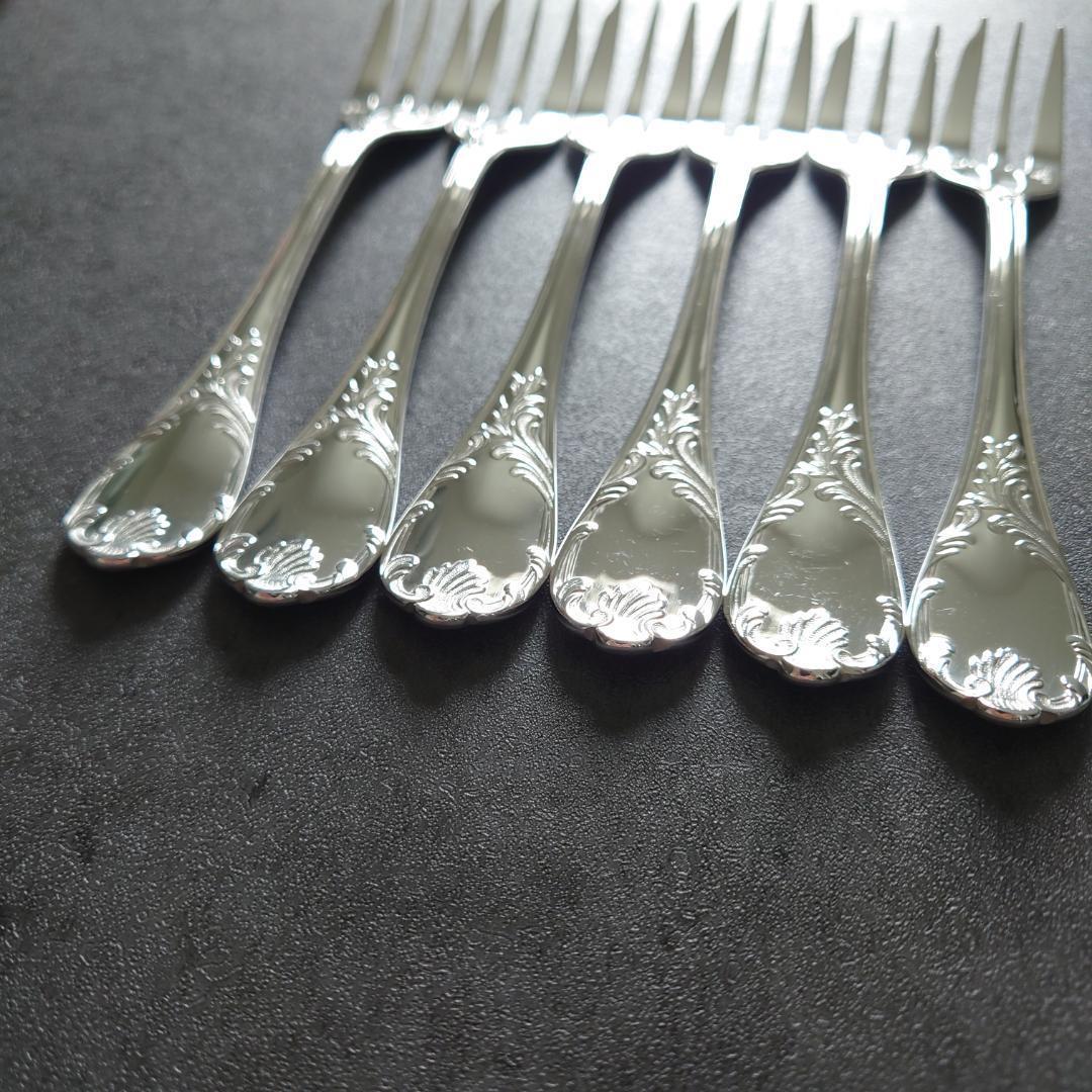 美品 クリストフル マルリー ケーキフォーク 6点