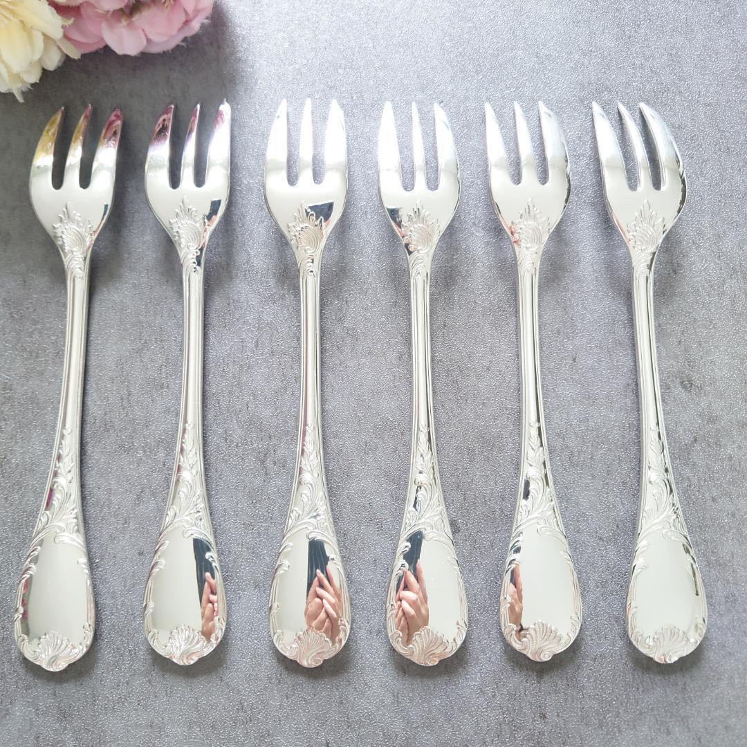 美品 クリストフル マルリー ケーキフォーク 6点