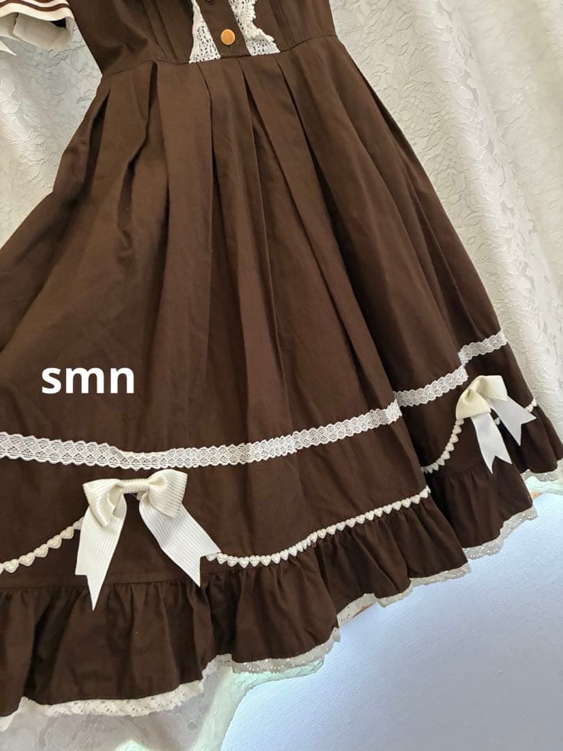 baby クラシックセーラーワンピース　ブラウン