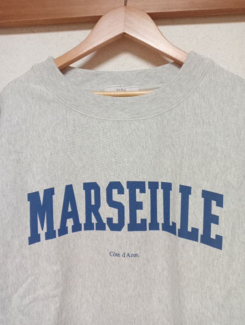 SLOBE IENA MARSEILLE ロゴスウェット