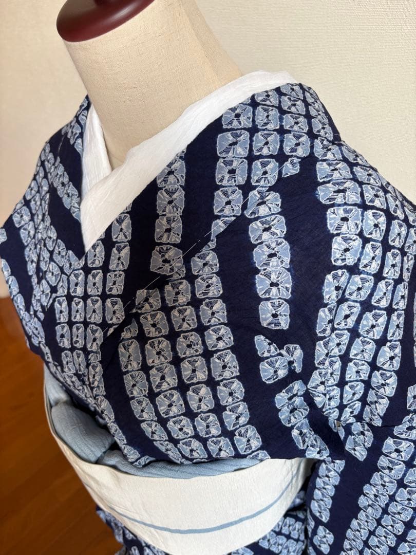 ❤️有松鳴海絞り浴衣　超美品　仕付け付き　✨超美品✨お手入れ済み　新品畳紙付き