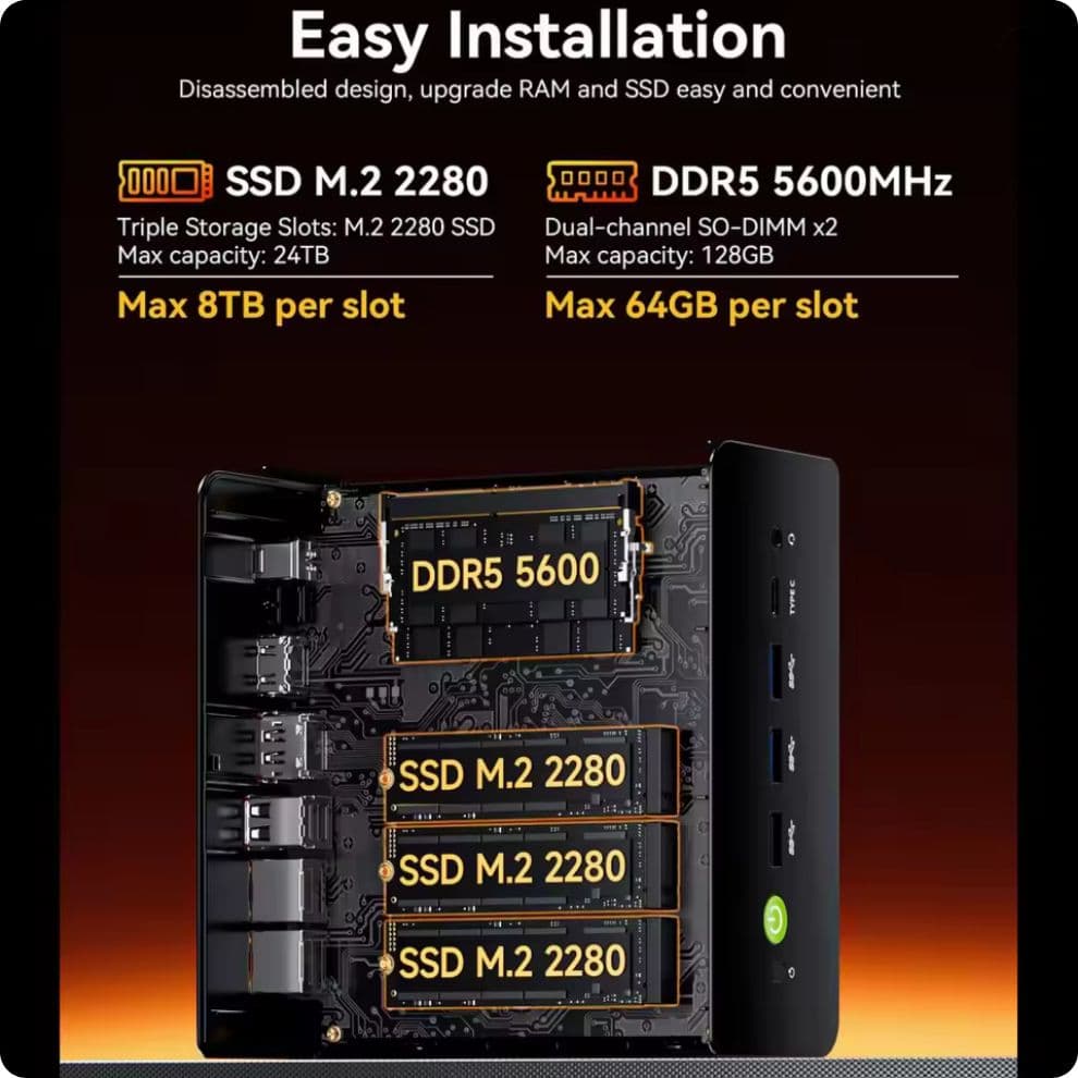 ミニPC GMKtec Nucbox K12 Ryzen 7 16GB 512GB