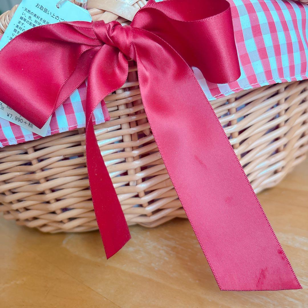 Maison de FLEUR ギンガムチェックバスケット